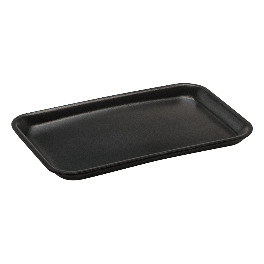 Foam Tray 8" x 5" Shallow Black