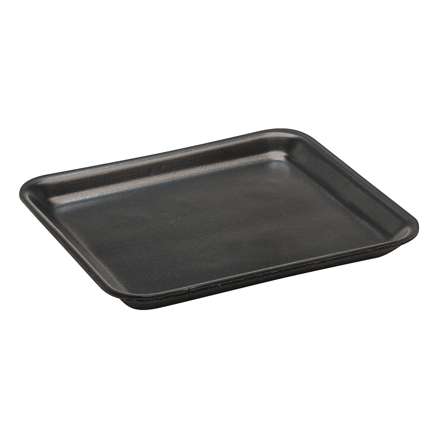 Foam Tray 8" x 7" Shallow Black 