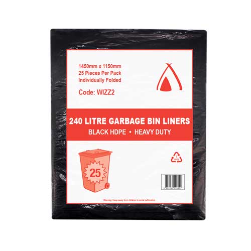 Garbage Bag Wheelie Bin 240L