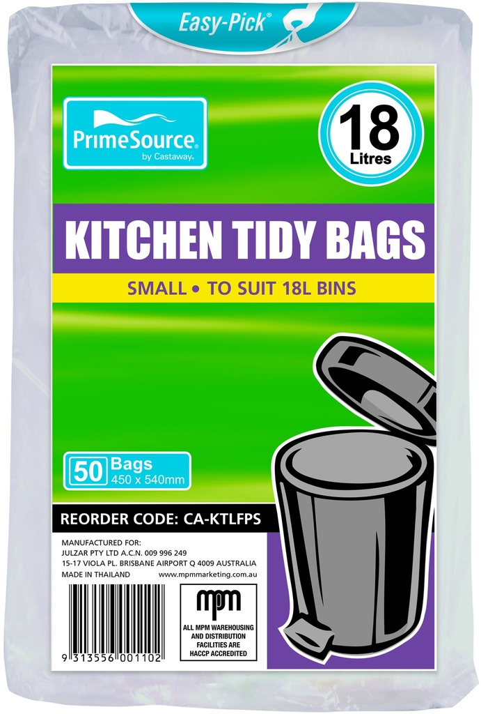 Kitchen Tidy Bin Liner Roll 18L