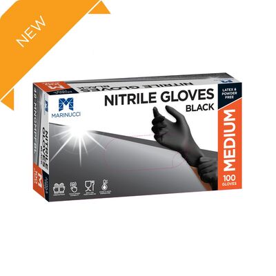 Glove Nitrile Black Medium