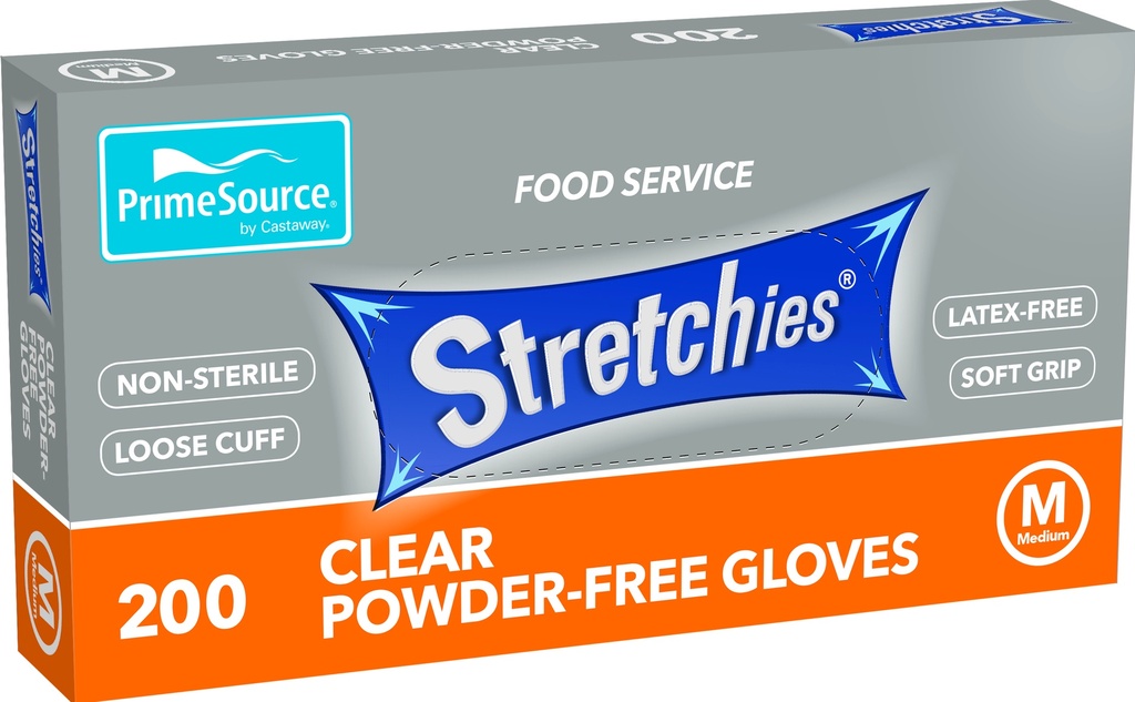 Glove Stretchies Clear Medium