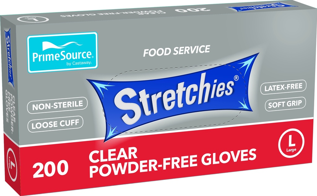 Glove Stretchies Clear Extra Large