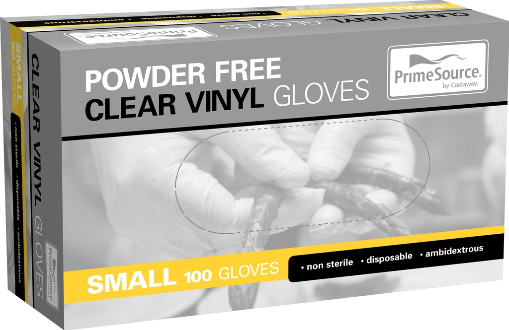 Glove Vinyl Clear Small