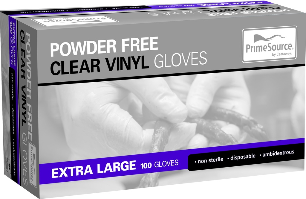 Glove Vinyl Extra Large Clear