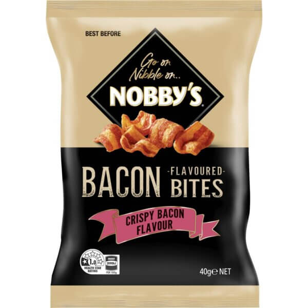 Nobby’s Bacon Flavoured Bites 40g