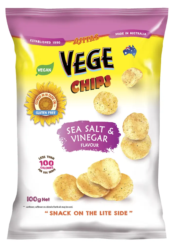 Vege Chips Salt & Vinegar 50g