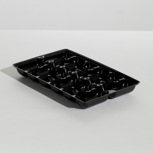 Oyster Tray 12 Pocket Black 