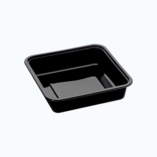 [B-BON350B] Bonson Takeaway Square Container Black 350ml