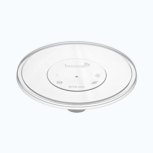 [B-BONLID870] Bonson Container Round Lid Clear for Black Bowl 870mL