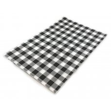 [B-ALP103260] Greaseproof Black Check Small