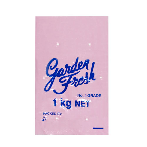 [C-1KGPINK] 1KG Vented Printed Pink Garden Fresh Potato Bag