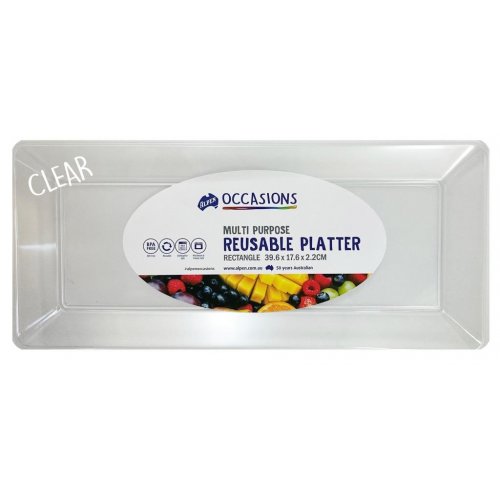 [C-ALP376514] Rectangle Platter White 