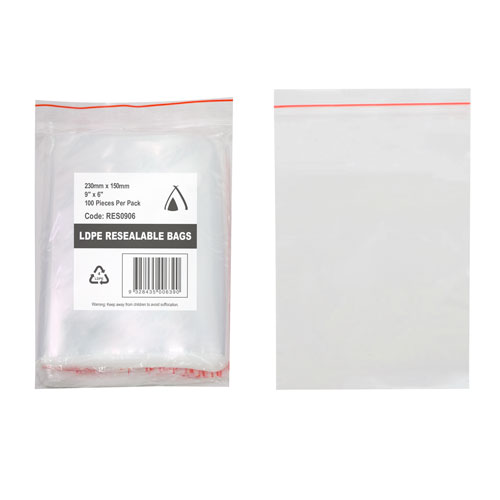 [C-CS6975UM] Resealable Bag 6" x 9"