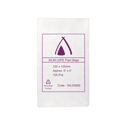 [C-LD5935] LDPE 35μm Bag 5" x 9"