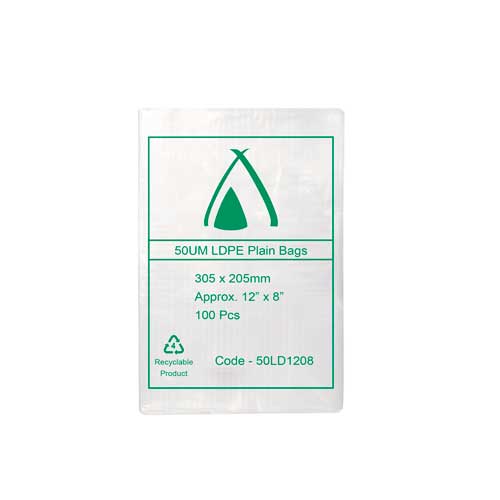 [C-LD81250] LDPE 50μm Bag 8" x 12"