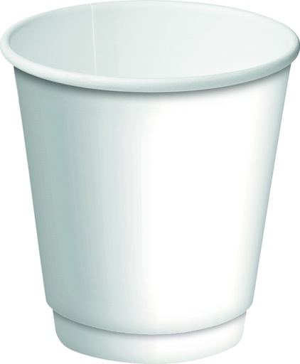 [DD-CP8DWW] White Double Wall Coffee Cup 8oz