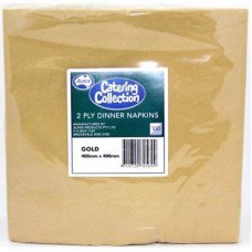 [E-ALP370569] Napkin Dinner 2 Ply - Gold