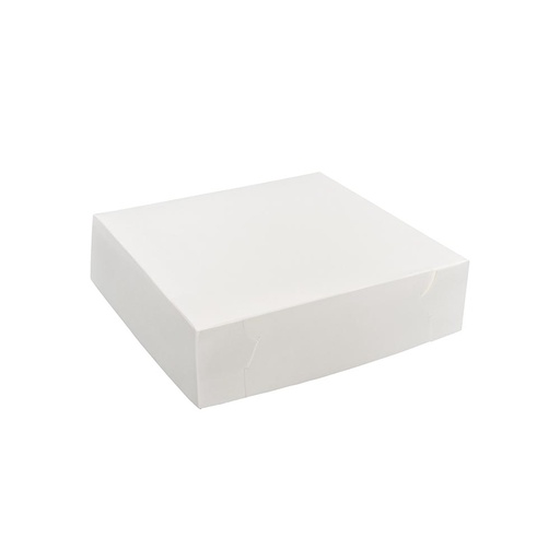 [E-CCW101025] Cake Box White Lined 10" x 10" x 2.5" 