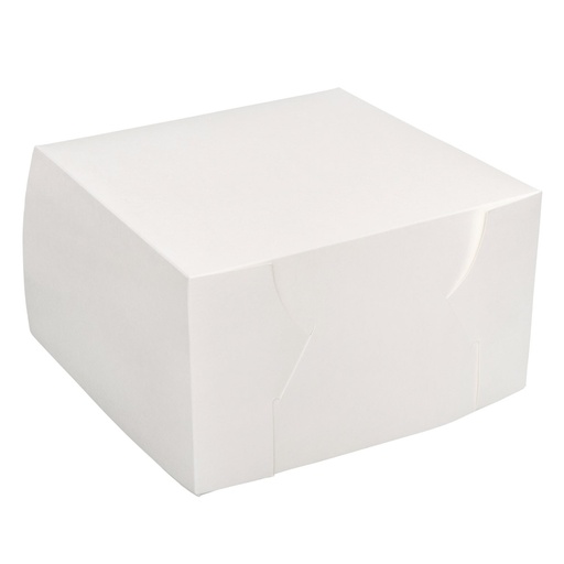 [E-CCW10106] Cake Box White Lined 10" x 10" x 6"