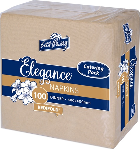 [E-NAPRFCPBRN] Napkin Dinner GT Fold Elegance Brown