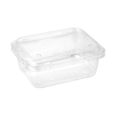 [E-PUN500] Punnet Container Punched Clamshell 500G 