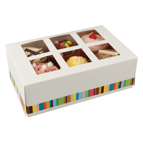 [E-CUPC6CTN] 6-Cupcake Window Box