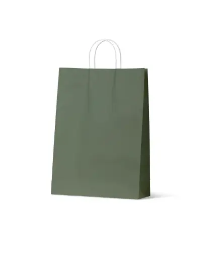 [H-PCBEGL] Carry Bag Earth Collection Green Paper Large