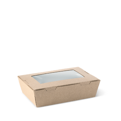 [I-ECOLBOXWINSML] Kraft Window Lunch Box Small 