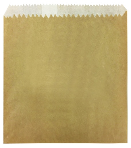 [I-NO1SQBRL] No. 1 Brown Square Greaseproof Lined Paper Bag