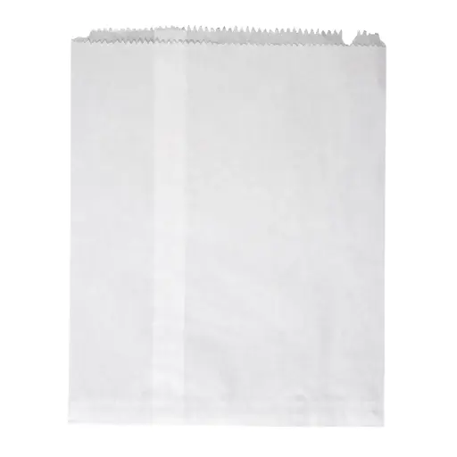 [I-NO8W] No.8 White Flat Paper Bag  